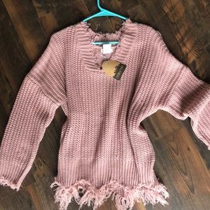 Pink sweater new with tags